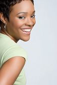 pic of woman  - Beautiful Smiling Black Woman - JPG 