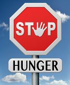 picture of food  - stop hunger suffering malnutrition starvation and famine caused by food scarcity undernourished bad harvest - JPG 