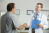 image of handshake  - Medical office  - JPG 