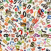 pic of newspaper  - Handmade collage of newspaper ABC clippings - JPG 