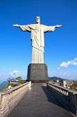 foto of religion  - Christ the Redeemer statue in rio de janeiro in brazil - JPG 