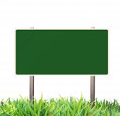 image of road sign  - Traffic sign green - JPG 
