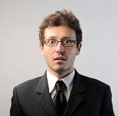 stock photo of businessmen  - Astonished businessman - JPG 