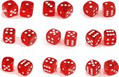 stock photo of outcome  - Illustration of 9 sets of dice - JPG 