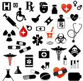 pic of symbols  - Large Set of Medical Symbols - JPG 
