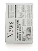 picture of newspaper  - Newspapers on white background - JPG 