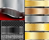 pic of business concept  - Illustration of abstract background with a metallic element - JPG 