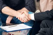 stock photo of handshake  - Close - JPG 