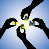 picture of team  - Concept vector graphic - JPG 