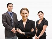 image of business people  - Smiling business people - JPG 