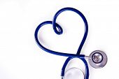 picture of pulse  - A stethoscope in the shape of a heart - JPG 