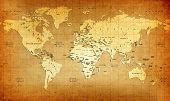 image of map  - old world map - JPG 