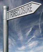 pic of mac  - foreclosure road sign clipping path bankruptcy house foreclosure auction mortgage - JPG 