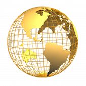 foto of globe  - globe america - JPG 