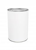 image of food  - Food Tin Can with Blank White Label - JPG 