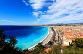 picture of france  - aerial view of beach in Nice France - JPG 