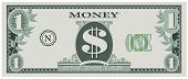 picture of money  - Vector illustration of game money dollar bill - JPG 