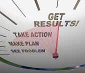 pic of past  - A speedometer with needle moving past the words See Problem - JPG 