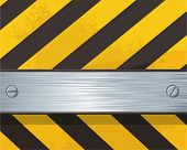 stock photo of construction  - Steel flat bar on construction background - JPG 