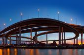 pic of bridge  - The Bhumibol Bridge - JPG 