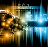 picture of abstract  - Disco club flyer with a lot of abstract colorful design elements - JPG 