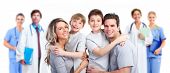 picture of health  - Medical doctor and happy family patient - JPG 