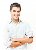 stock photo of man  - Handsome young man portrait - JPG 