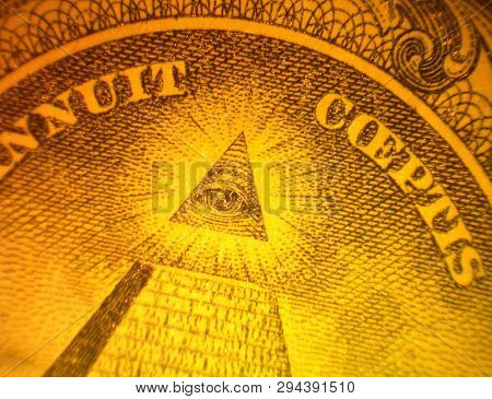 Poster: Money US Money Microscopic View