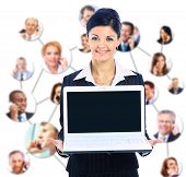 image of team  - business woman and her team - JPG 
