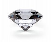 foto of unbreakable  - A beautiful sparkling diamond isolated on a white background - JPG 
