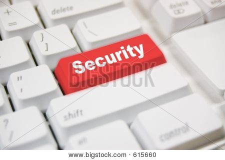 Picture or Photo of Keybaord with the return key replaced with "Securty"