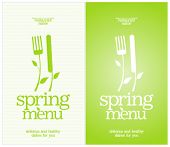 pic of restaurant  - Restaurant Spring Menu Card Design template - JPG 