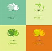 pic of symbols  - A tree in four different seasons  - JPG 