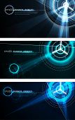 stock photo of future  - Futuristic Banner Set  - JPG 