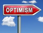 picture of health  - optimism positive thinking a positivity attitude leads to a happy life and mental health optimist optimistic red road sign arrow with text and word concept - JPG 
