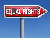 foto of equality  - equal rights and opportunities for all women man disabled black and white solidarity discrimination of people with disability or physical and mental handicap - JPG 