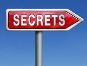 picture of confidential  - top secret secrets and classified info or confidential information red road sign arrow with text word concept - JPG 