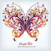 picture of animals  - abstract floral butterfly - JPG 