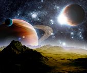 picture of future  - Abstract background of deep space - JPG 