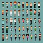 Group Cartoon People