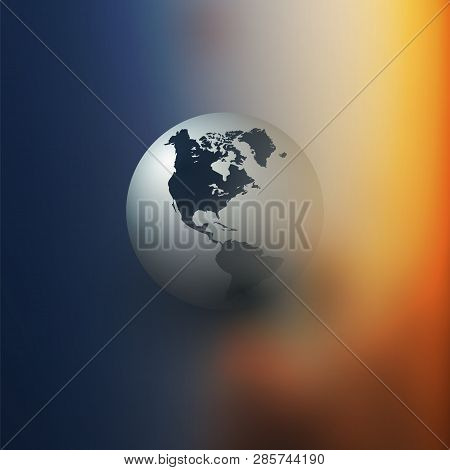 Poster: Colorful Earth Globe Design Layout