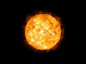 foto of burst  - An image of a cool sun in space - JPG 