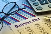 stock photo of business  - the business plan for a company or business establishment - JPG 