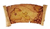 picture of map  - old treasure map - JPG 