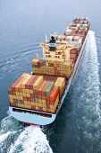 stock photo of transportation  - Container Ship - JPG 