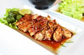 image of glisten  - Teriyaki grilled chicken  - JPG 