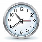 picture of watch  - vector wall clock icon - JPG 