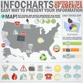 stock photo of map  - Info chart creative pack - JPG 
