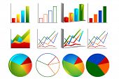 picture of graph  - illustration of set of bar graph - JPG 
