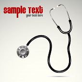 stock photo of pressure  - illustration of stethoscope on abstract background - JPG 